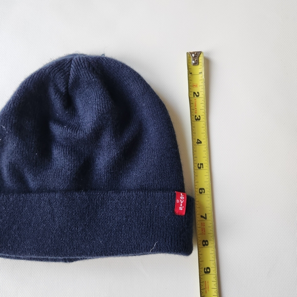 Levi's Dark Blue Knit Beanie with Red Logo - Picture 4 of 7